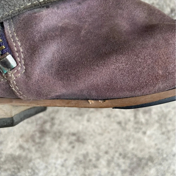 John Fluevog Radio RTP, suede zip side boots, size 6 - Picture 8 of 11